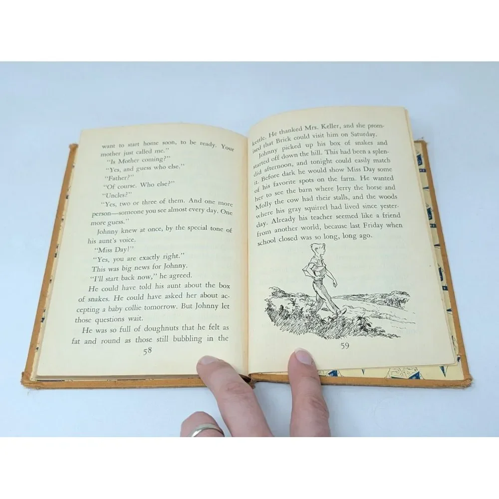 Down The Road With Johnny Irene Smith 1951 Hardcover Illustrated Cadmus Book VTG